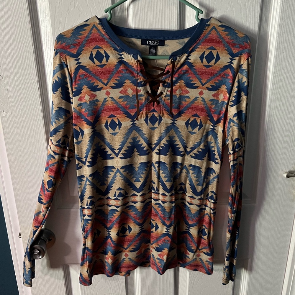 NWT Chaps Native print long sleeve shirt 😍✨